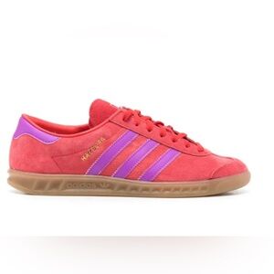 Adidas Hamburg sneakers Red, Purple Burst & Gum 3 7.5